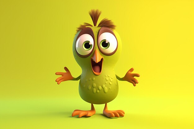 Cartoon Funny Animation Gif Character on Isolated Background. Melancholic  Bird. Stock Video - Video of smile, isolated: 192829745