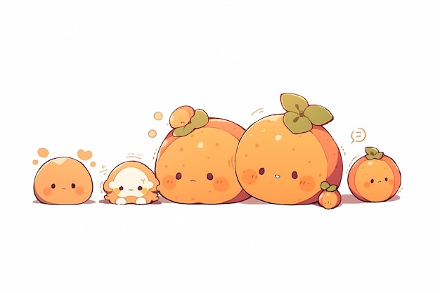 Cheerful cute orange