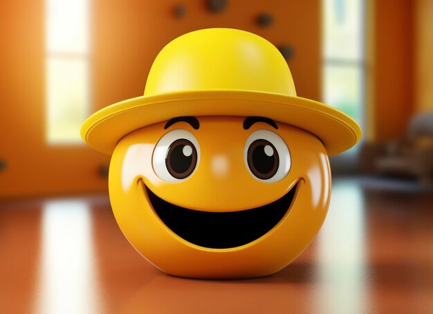 Photo cheerful emoji design