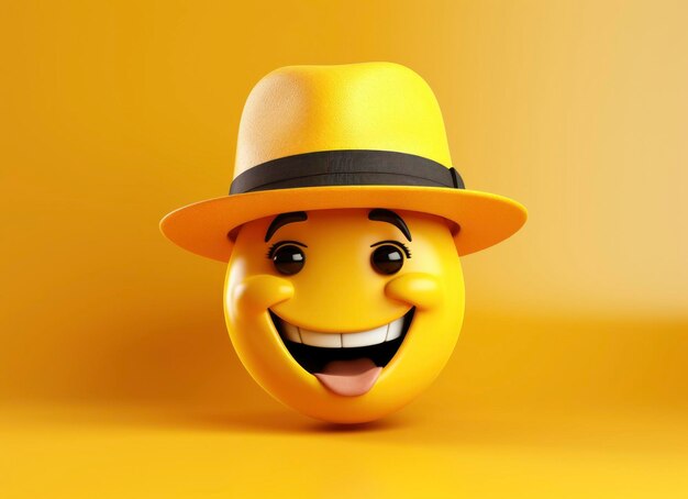 Photo cheerful emoji design