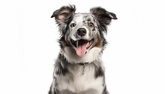 Cheerful Grey Dog