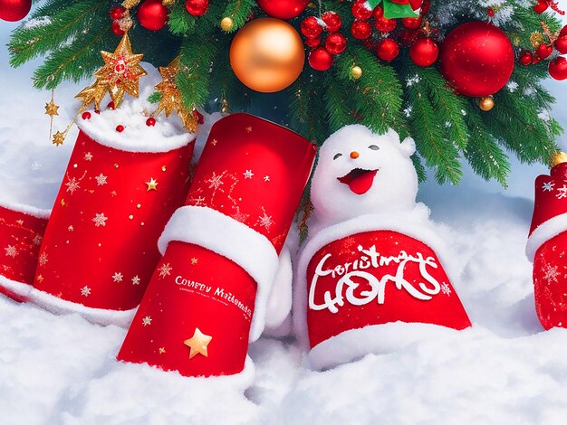 cheerful looks and christmas background images free download