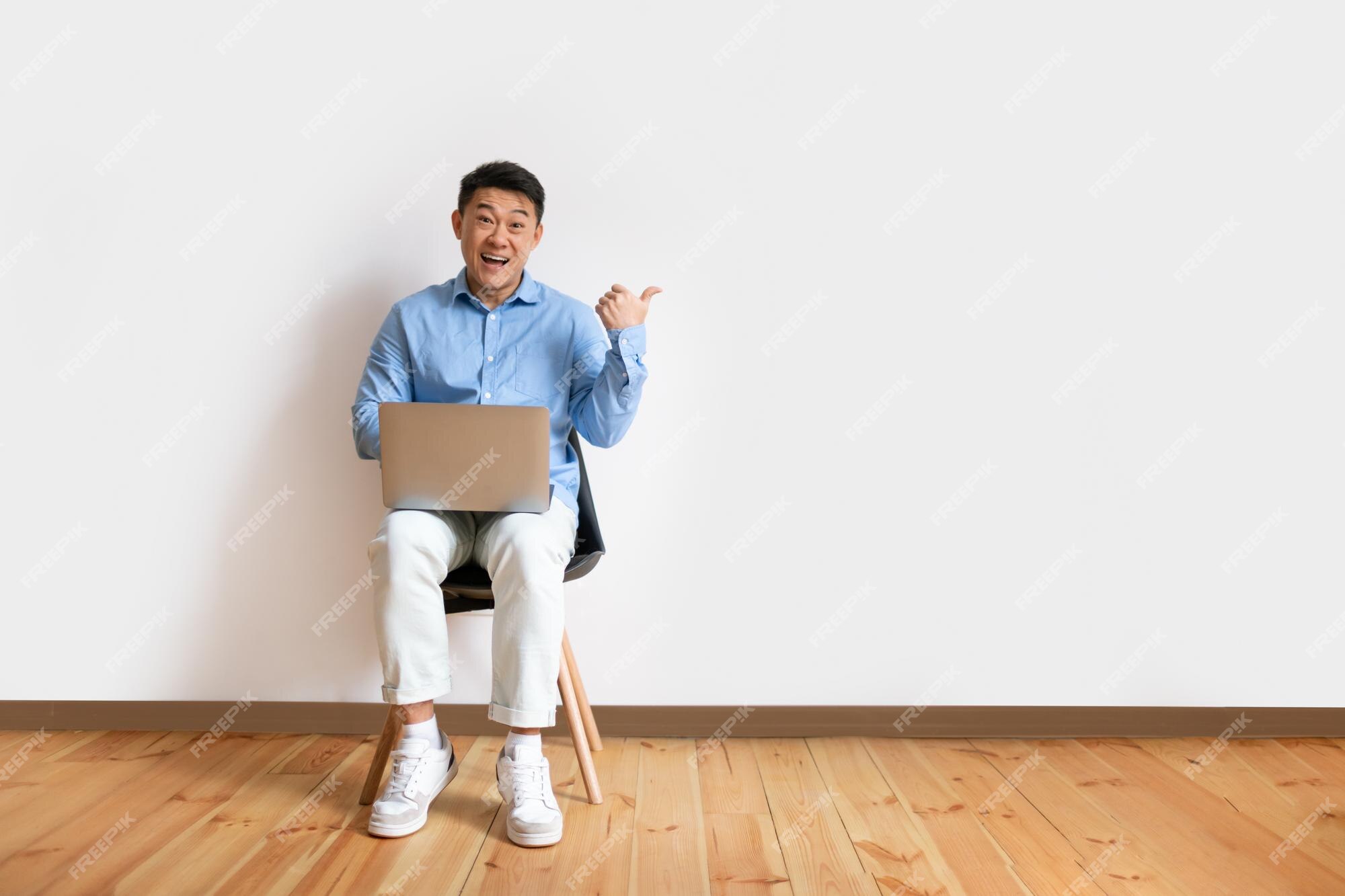 Premium Photo  Empty donate box on chair against wall