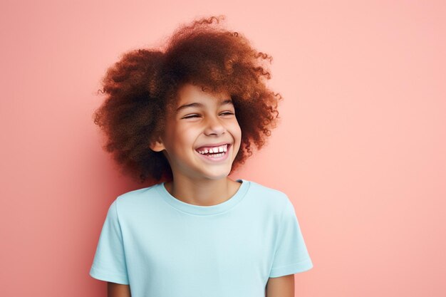 Cheerful pretty young kid