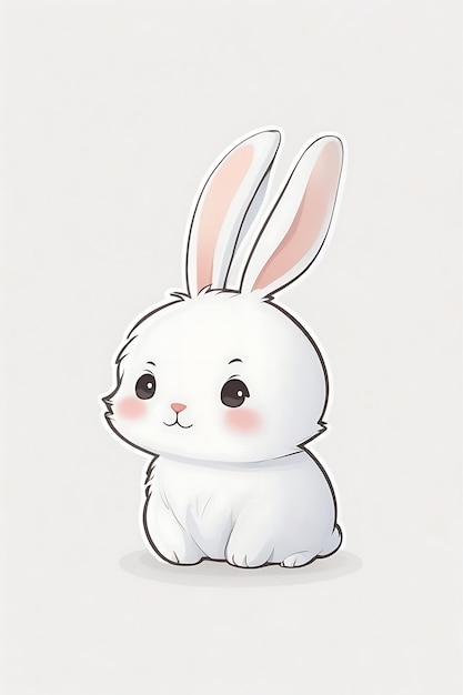 Веселые Иллюстрации Кроликов Развлекательное Симпатичное Искусство