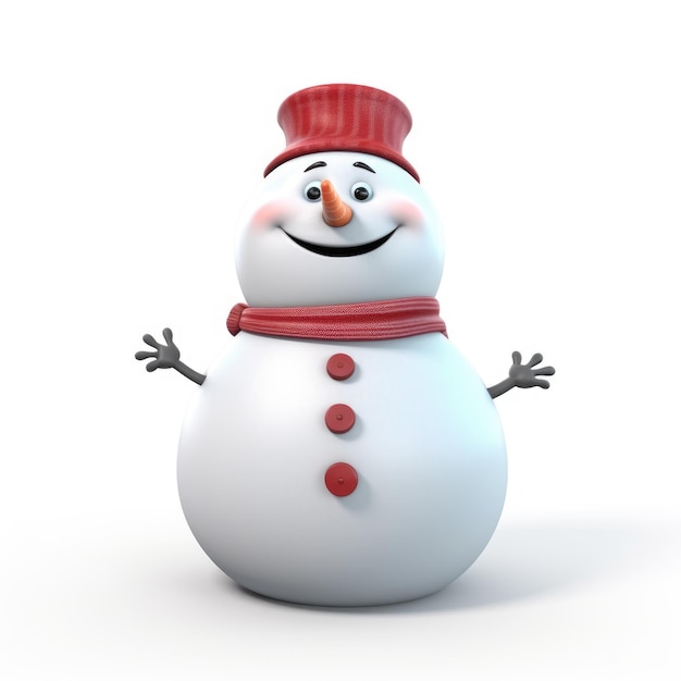 Cheerful snowman