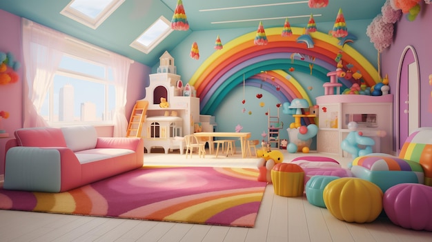 A Cheerful and Vibrant Playroom