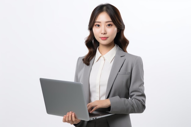 Cheerful young businesswoman