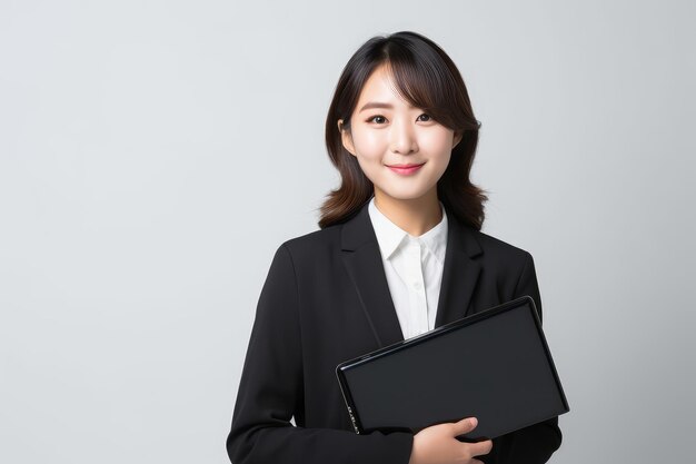 Cheerful young businesswoman