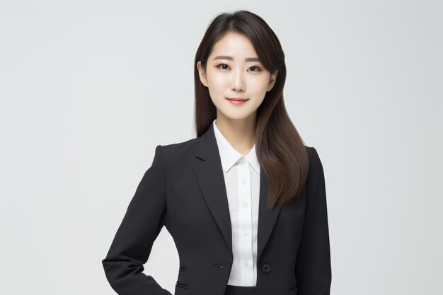 Cheerful young businesswoman