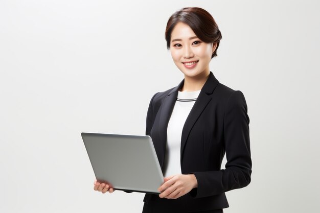 Cheerful young businesswoman