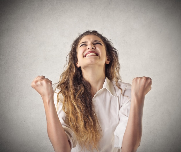 Cheerful young woman