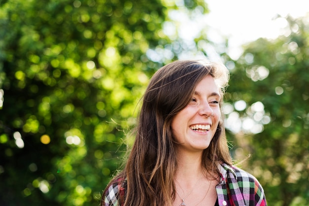 Cheerful young woman