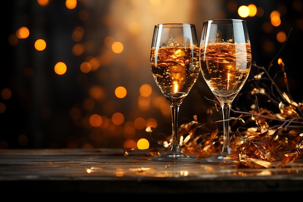 Cheers to 2024 happy new year background