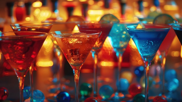 Cheers to Color Capturing the Vibrancy of Festive Cocktails