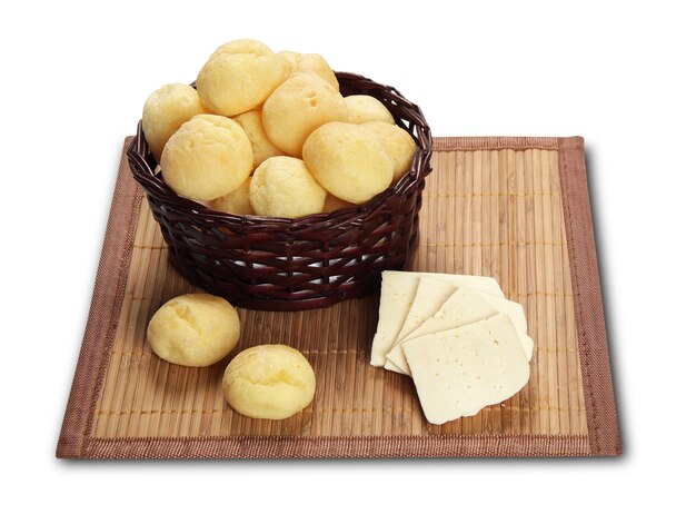 cheese bread isolated