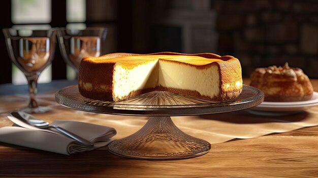 Foto arte di decorazione di torte di formaggio