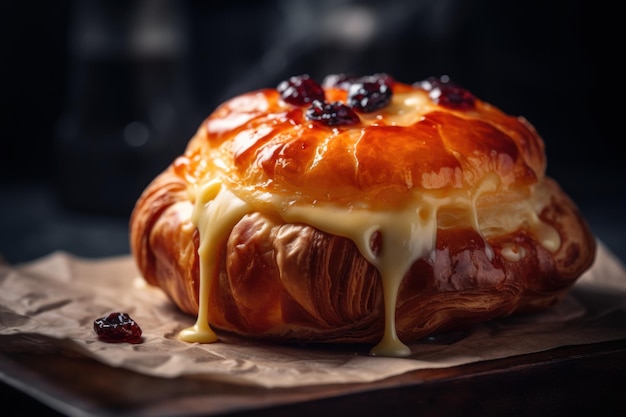 Cheese danish food bakery Cuisine snack Generate Ai