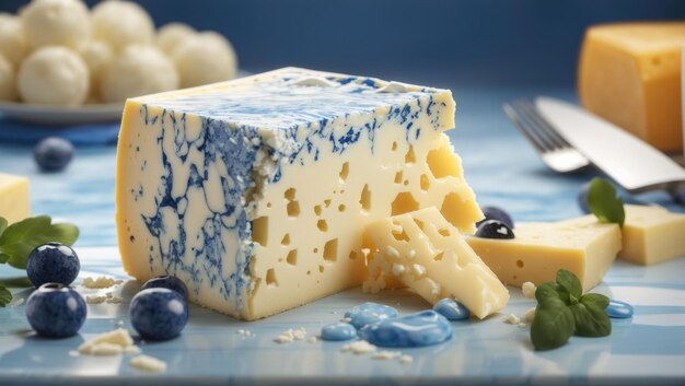Cheese Delight blauwe en witte toppings