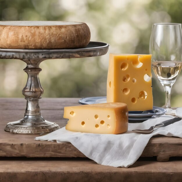 사진 테이블에 치즈 배경 아주 멋져