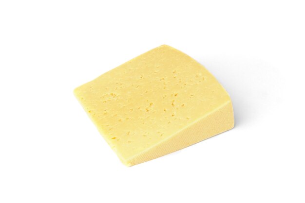 Cheese isolated on white background.