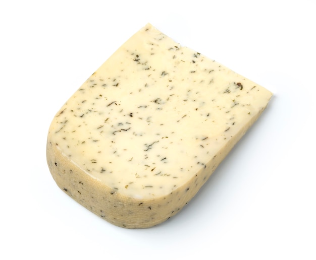 Formaggio isolato su bianco