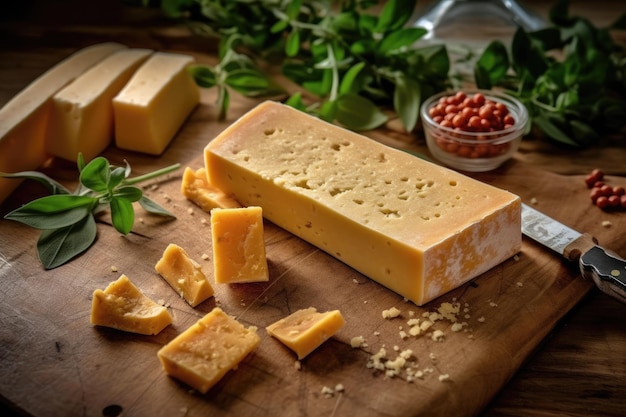 식탁 위의 치즈 전문 광고 음식 사진