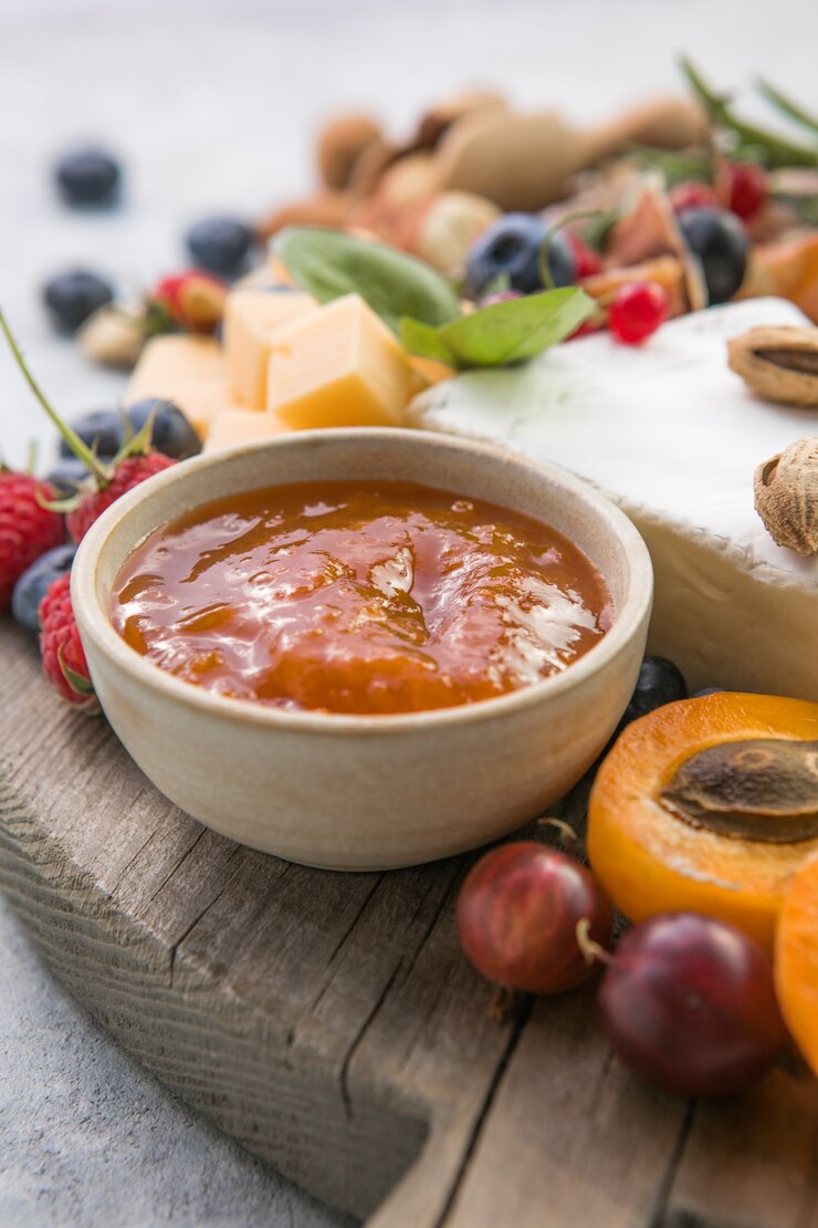 Сырное ассорти Ассорти вкусных закусок или закусок Вид сверху