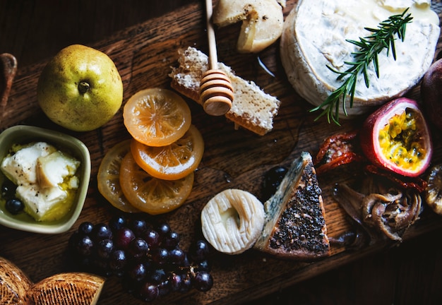 Cheese platter food photography recipe idea