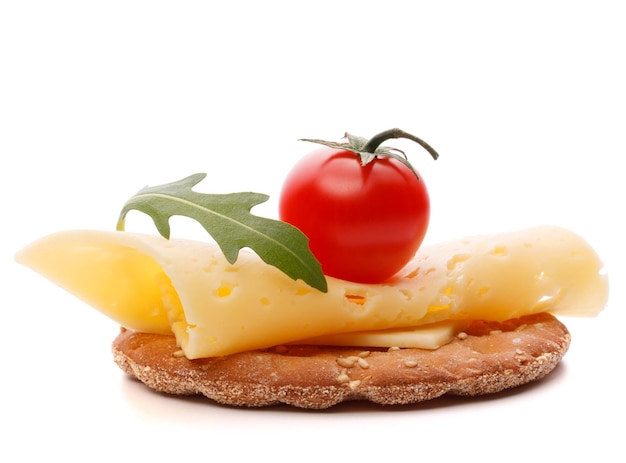 Cheese sandwich isolated on white background cutout