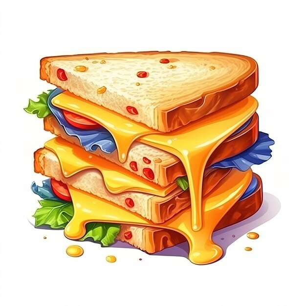 Photo cheese sandwich vector