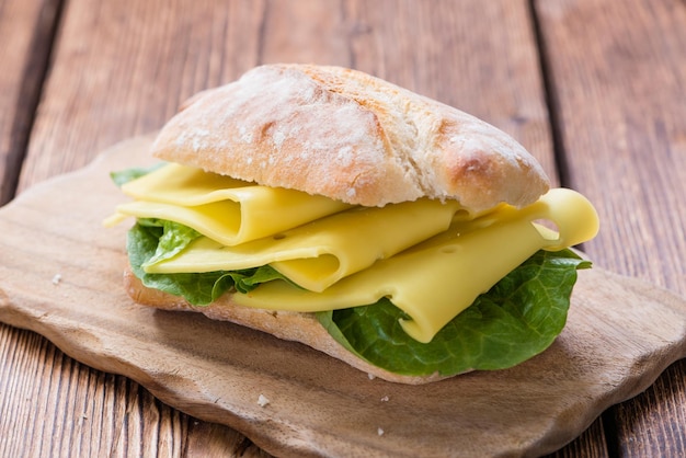 Foto panino al formaggio