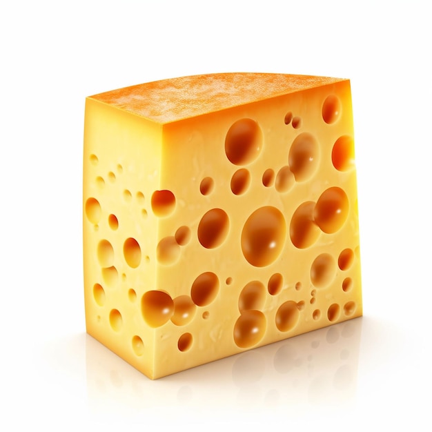 cheese slices 3d realistic vector illustration