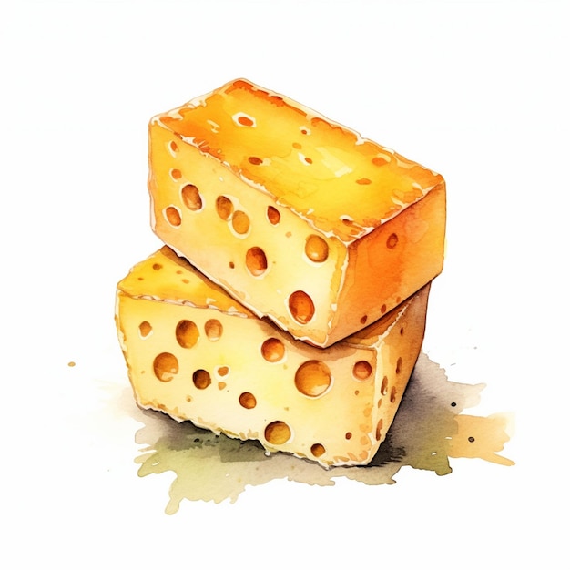 cheese slices 3d realistic vector illustration