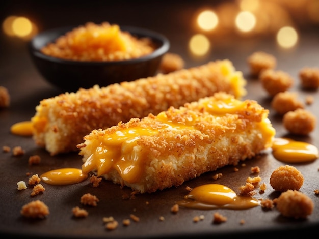 Cheese sticks are rich buttery and satisfyingly crunchy cinematic food photography