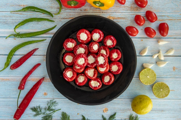 Cheese stuffed cherry peppers healthy foods