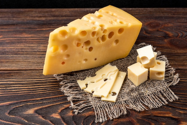 cheese on table