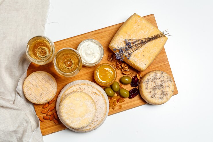 Photo cheese on the table