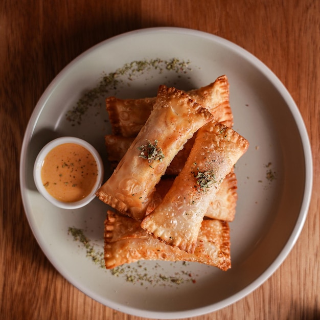 Foto tequeos al formaggio con peperoncino