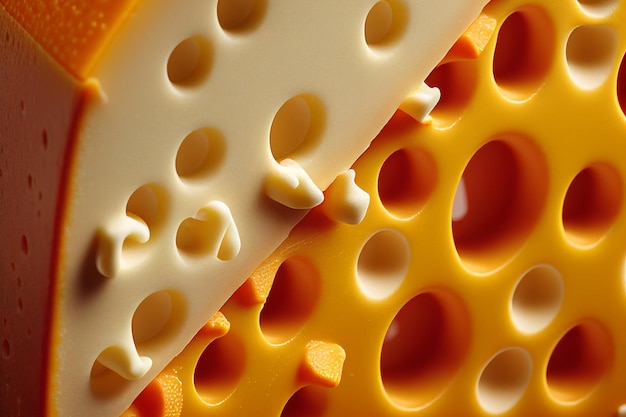 Photo cheese texture background generative ai