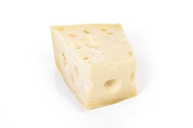 Photo cheese on a white background