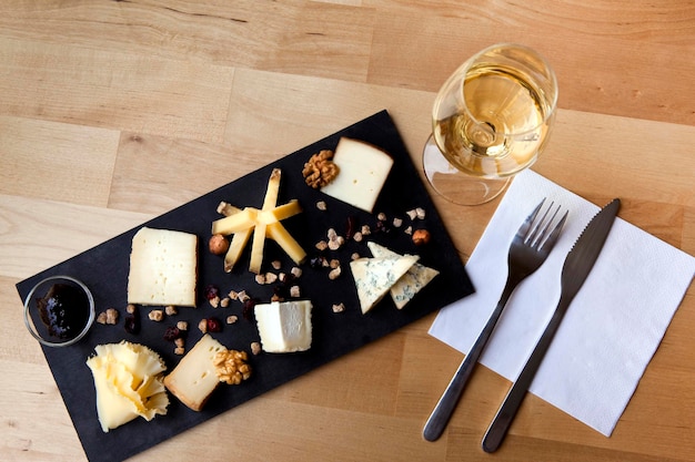 Cheese and wine