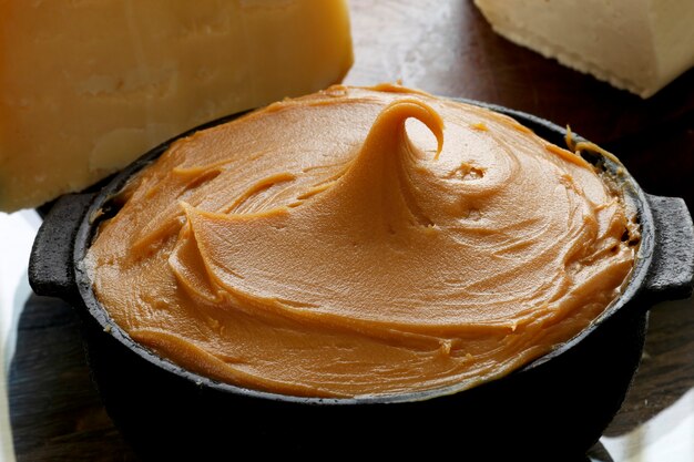 Cheese with brazilian "Dulce de Leche"/ Cheese/ Combination of cheese with 'milk caramel sauce'