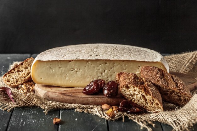 Cheese on the wooden table