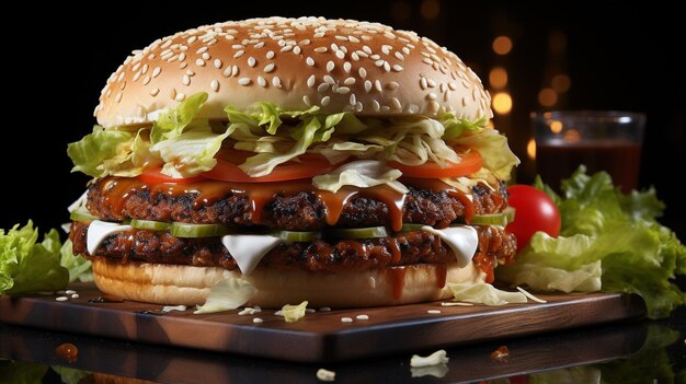 cheeseburger HD 8k wall paper Stock Photographic image