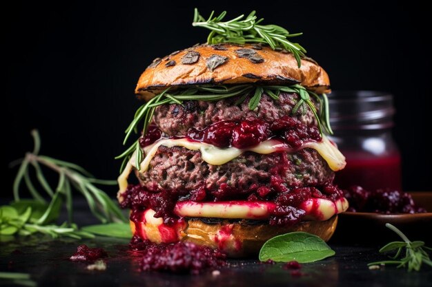 Cheeseburgers met Blackberry Jalapeno Jam Sweet Heat