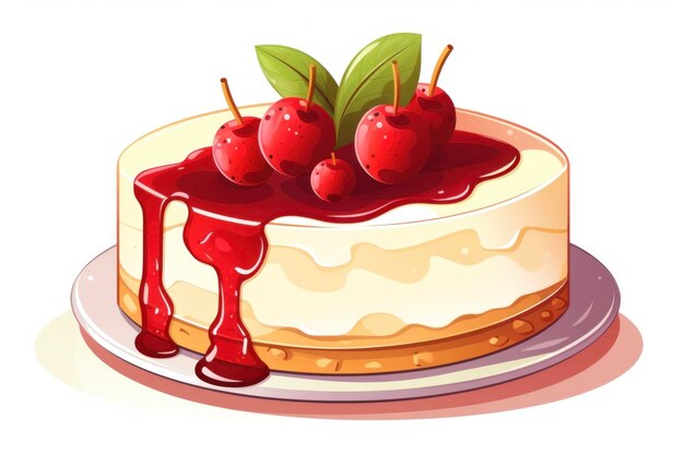 Photo cheesecake cake on light background