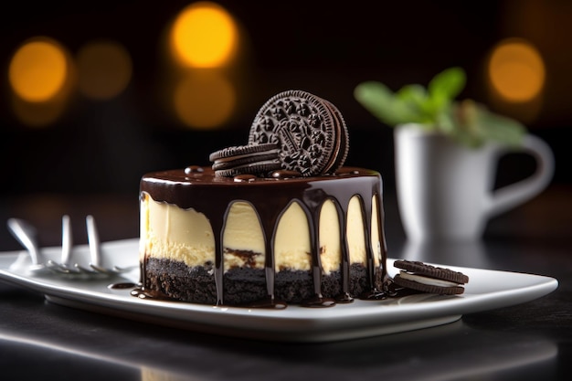 Cheesecake chocoladekoekje Genereren Ai
