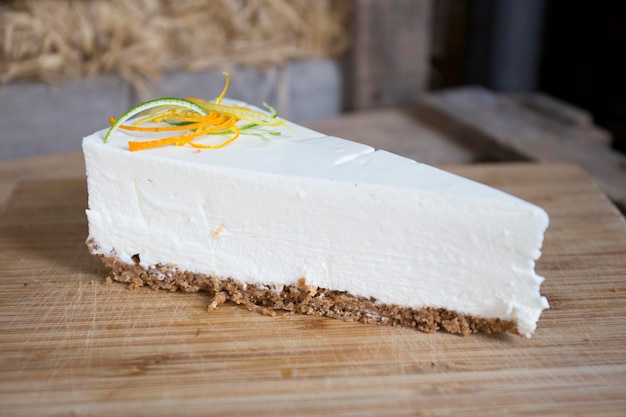 Cheesecake is a sweet dessert that consists of one or more layers.