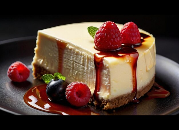 Photo cheesecake slice